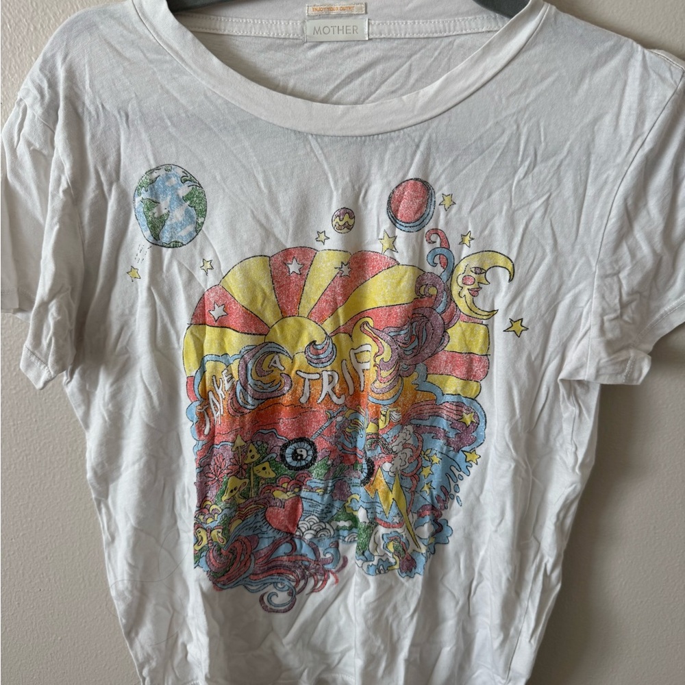 Mother “Lil Goodie” Graphic T-Shirt Women’s Size M - White “Take a Trip”